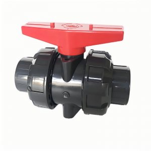 帶平臺的UPVC承插球閥，可加裝電氣動執行